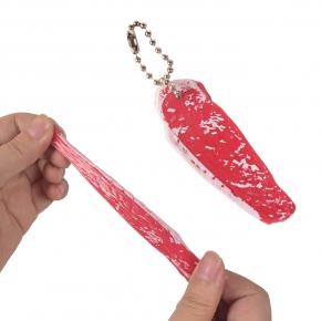 TPR Steak Squishy Keychain