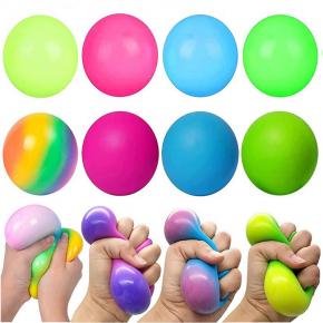 TPR Rainbow Squishy Ball