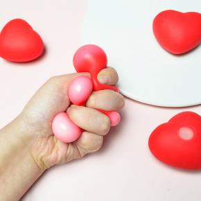 TPR Heart Squishy Ball
