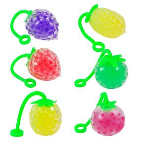 TPR Fruit Beads Squishy Ball