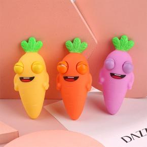TPR Squinting Carrots Squishy