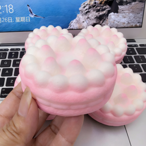 PU Strawberry Cream Cake Squishy