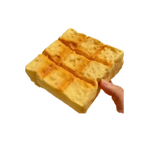 PU Charcoal-Grilled Toast Cube Squishy