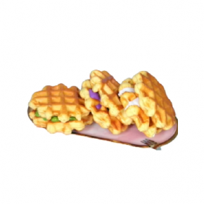 PU Filled Waffle Biscuit Squishy