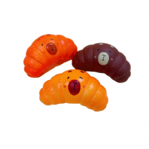 PU Bear-shaped Croissant Squishy