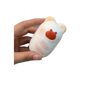 PU  White Bunny Bread Squishy