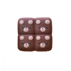 PU Four-pack Bear-shaped Bread Squishy