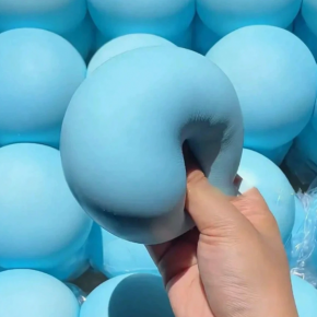 PU Blue Bun Squishy