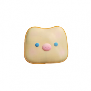 PU Pig-shaped Toast Squishy