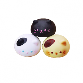 PU Floral-patterned Cat Squishy